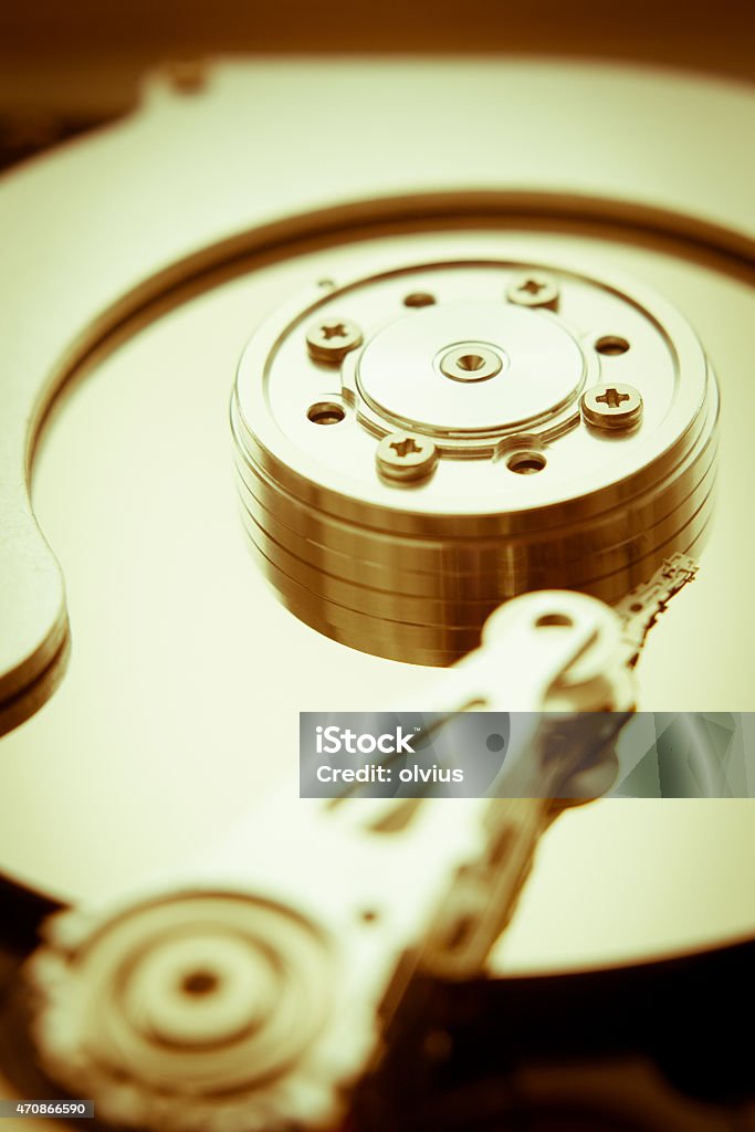 closeup view of hdd cylinder 2015 Stock Photo