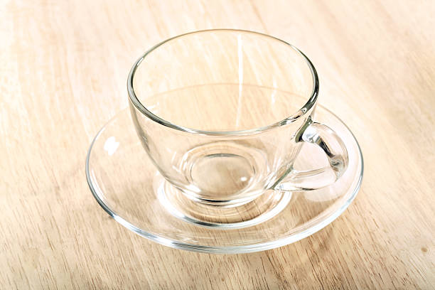 istock transparent glass cup and saucer close-up 470866962