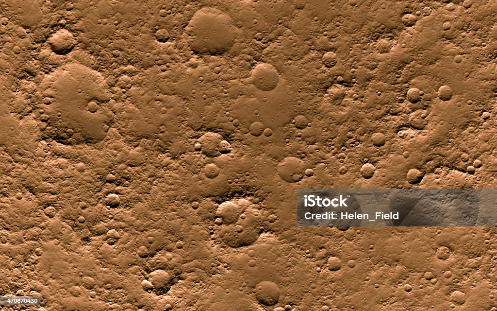 Mars surface Mars  Scientific illustration - texture of far away planet  in deep space 2015 Stock Photo