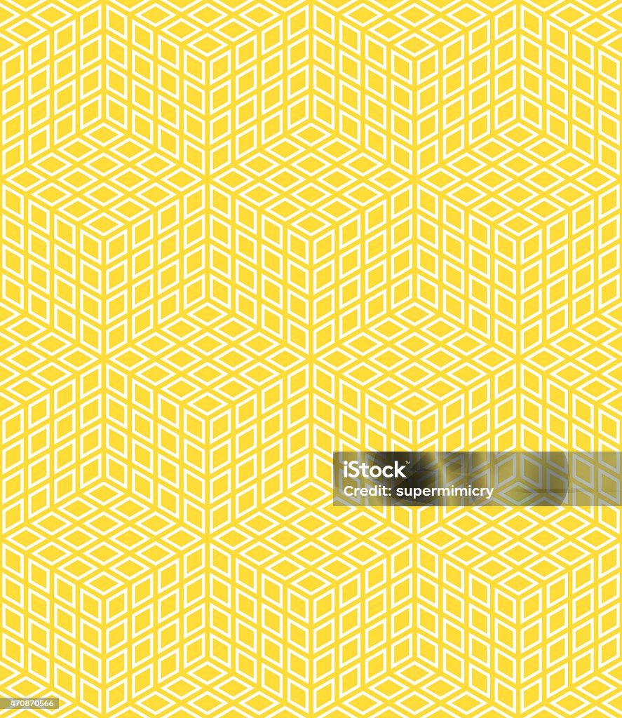 Cube Grid Pattern Seamless Isometric Grid Pattern Of Cubes Stock Illustration - Download ...