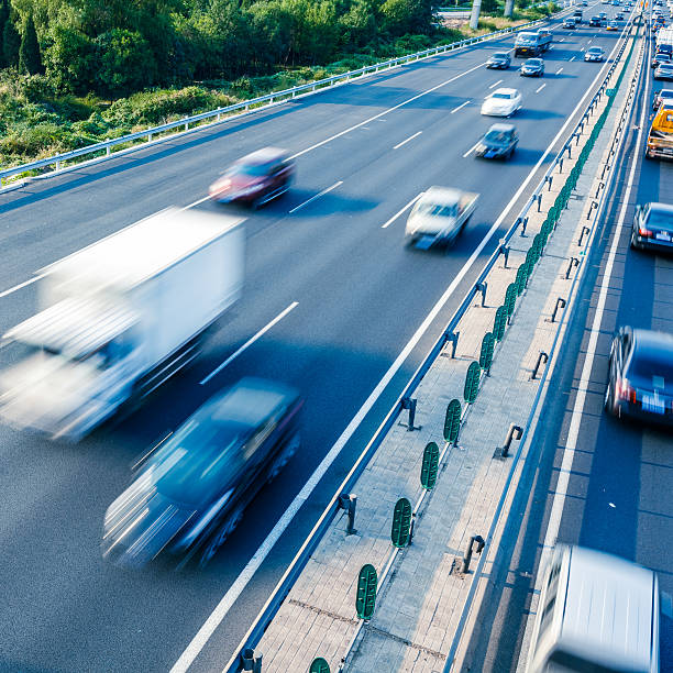 istock Cars in motion blur on highway,Beijing China 470873984