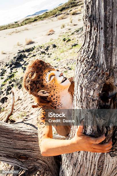 Gepard Frau Stockfoto und mehr Bilder von Abwarten - Abwarten, Anthropomorph, Attraktive Frau