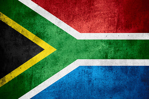 Republic of South Africa flag stock photo