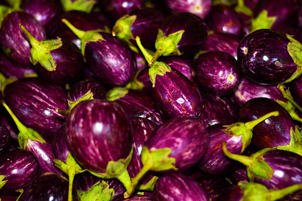 istock Close Up Of Purple Eggplant 470877528