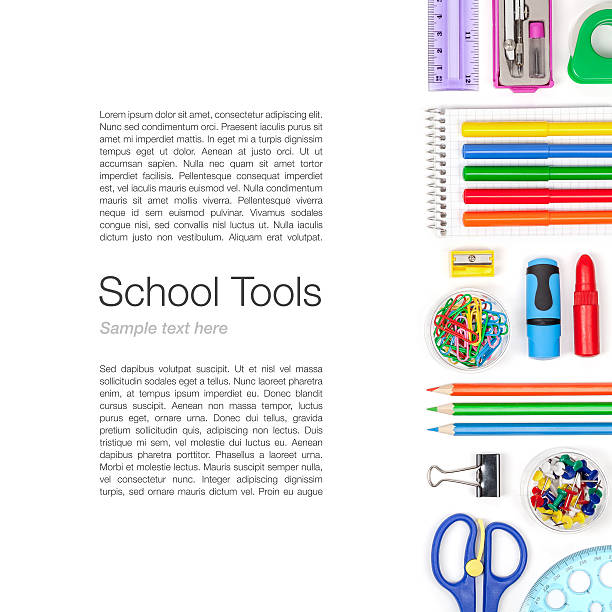 istock school supplies on white background 470880184