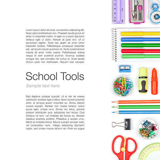 istock school supplies on white background 470880186