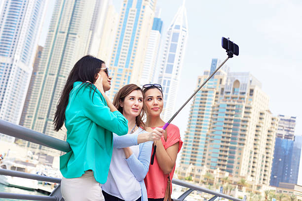 istock Young girls take selfie in Dubai 470885894