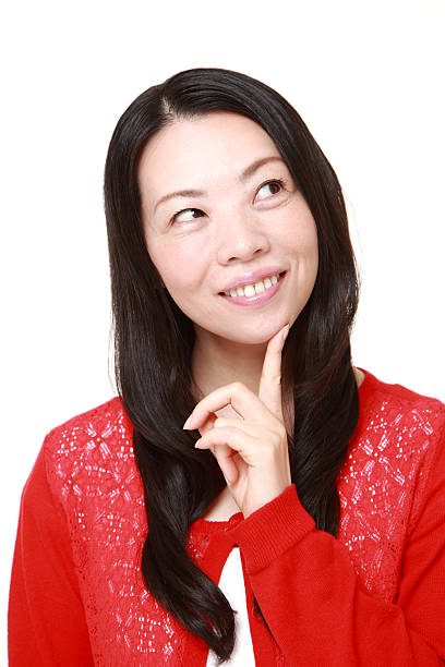 istock Japanese woman dreaming at her future 470885992