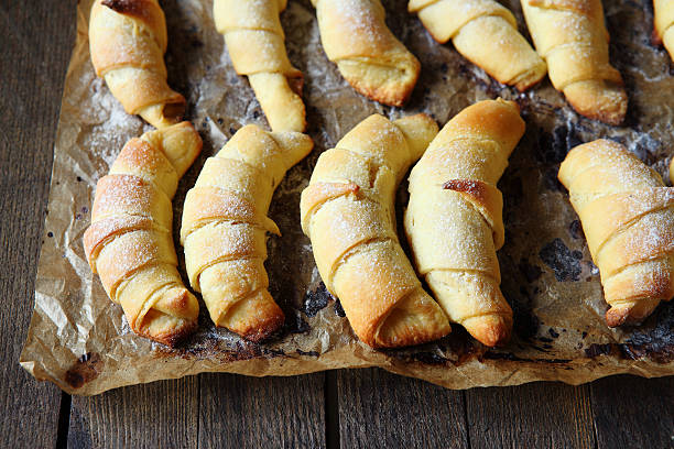 istock homemade croissant on tray 470892049