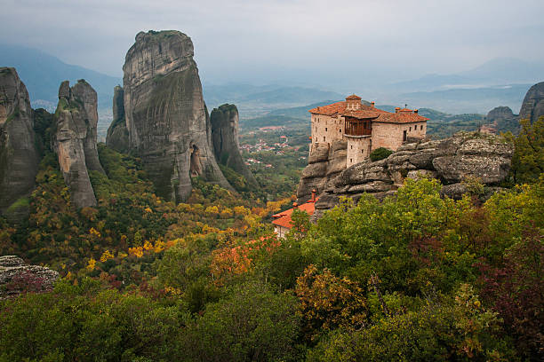 istock Monastery of Varvara Rusanov in Meteora, Greece 470898554