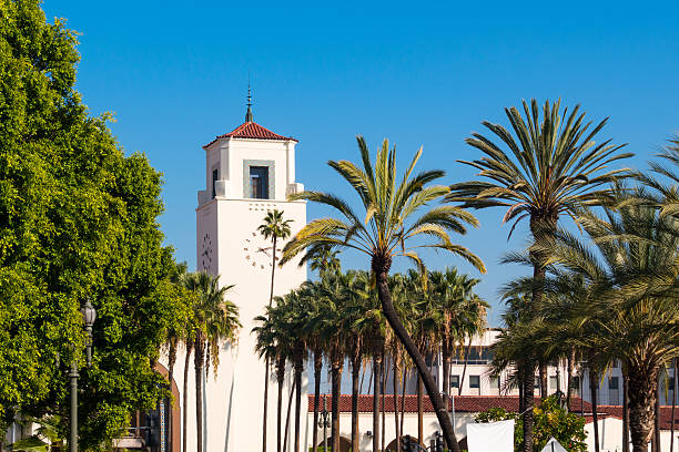 istock Los Angeles Union Station and Palm Trees 470898876