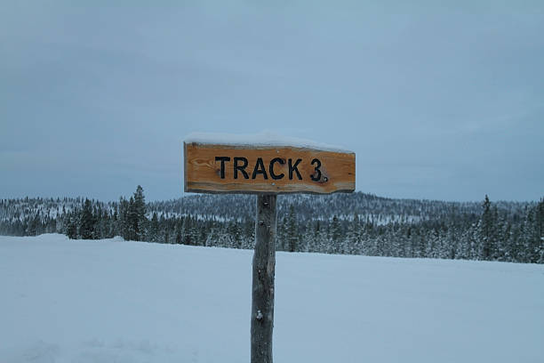 istock Wooden signpost Track 3 470899008