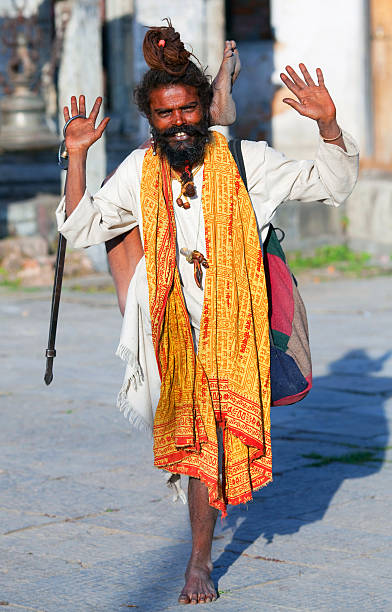sadhu, nepal - india sadhu nepalese culture nepal zdjęcia i obrazy z banku zdjęć