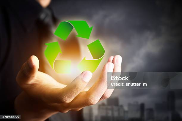 Business People Holding Recycle Sign Stock Photo - Download Image Now - Horizontal, No People, Photography