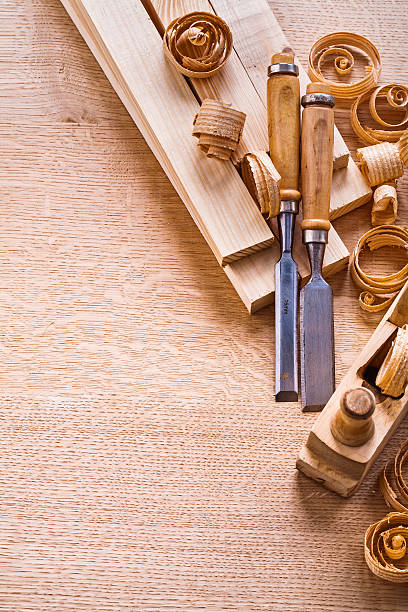 istock organized copyspace carpentry chisels planks woodworkers plane o 470902522