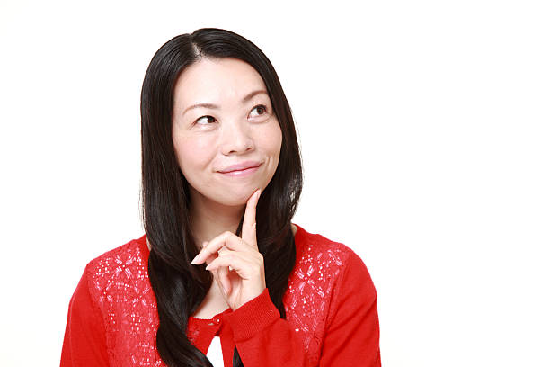 istock Japanese woman dreaming at her future 470903104