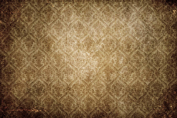 istock Old grunge paper background with ornament. 470904034