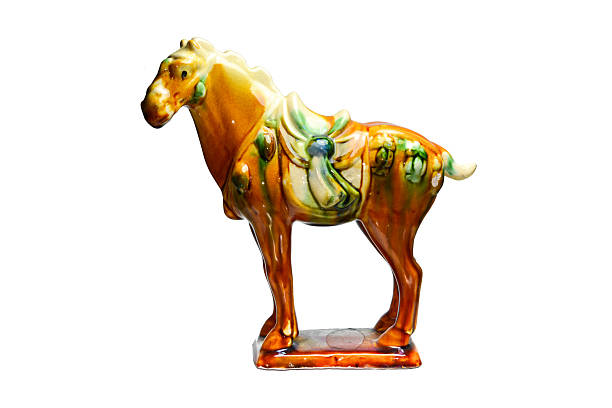 istock Tri-colour Tang Pottery horse by ancient china 470905611