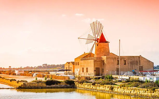 Photo of Sicily sea salt reserve, Trapani, Italy