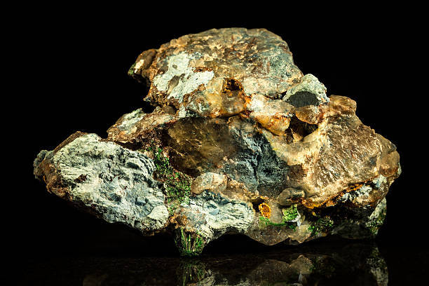 istock conglomerate with malachite, quartz and cavansite 470907784