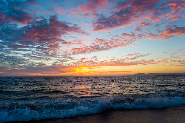istock Ocean Sunset Sky Waves Beach Clouds Colorful 470908238