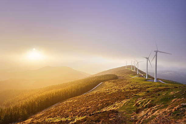 istock wind turbines in Oiz eolic park 470911972