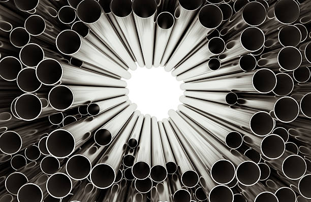 istock Stainless steel pipes 470912272