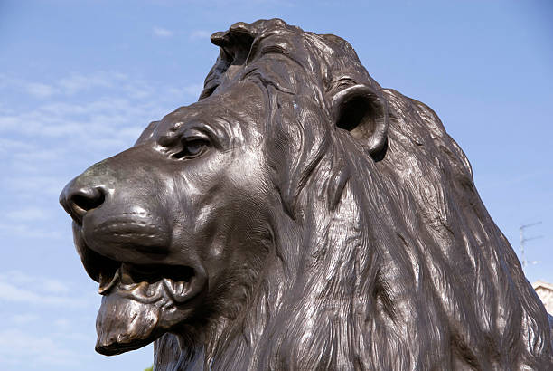 istock Trafalgar Square Lion, London 470915020