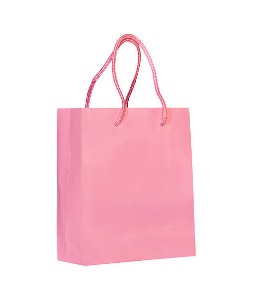 istock Pink shopping paper bag 470915142
