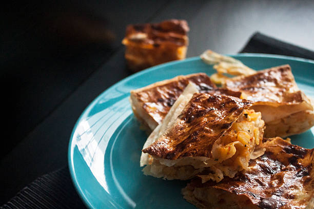 Potato pie, börek stock photo