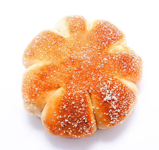 istock Sweet roll bun isolated on a white 470917942
