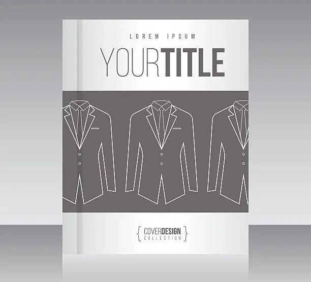 Vector illustration of Cover design vector template, minimal style