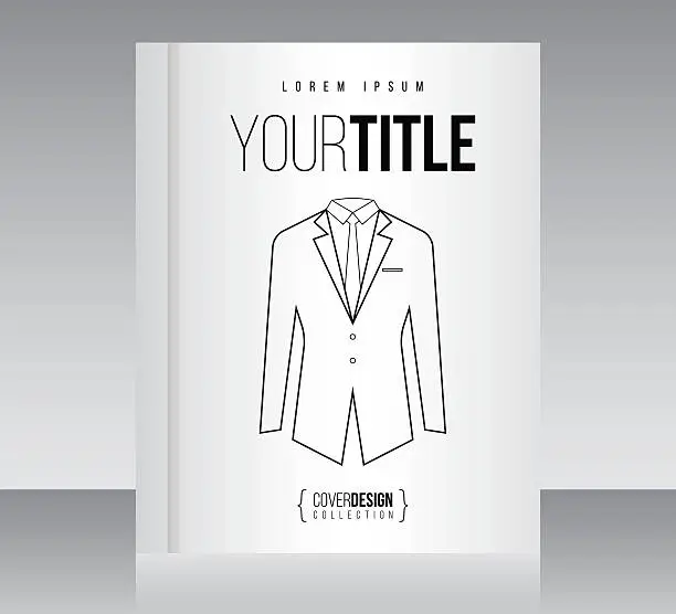 Vector illustration of Cover design vector template, minimal style