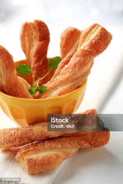Puff Pastry Twists Stock Photo - Download Image Now - Cinnamon, Breadstick, Sugar - Food