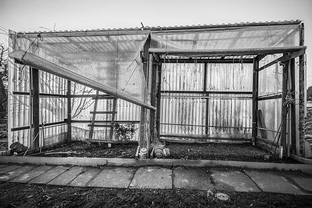 Germany, Berlin, Friedrichshain, October 29, 2025 - Metal skeleton of an old warehouse