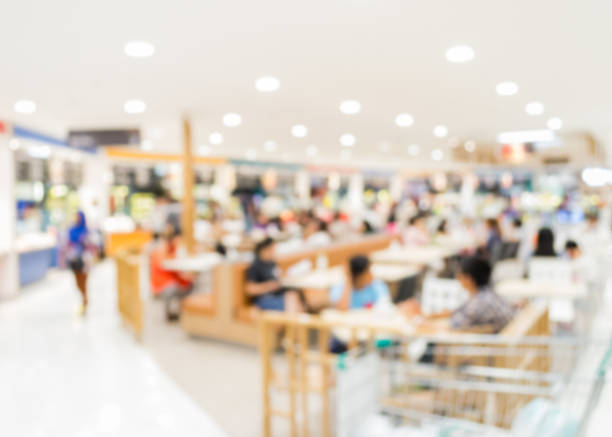 istock Blurred people in food court 470927856