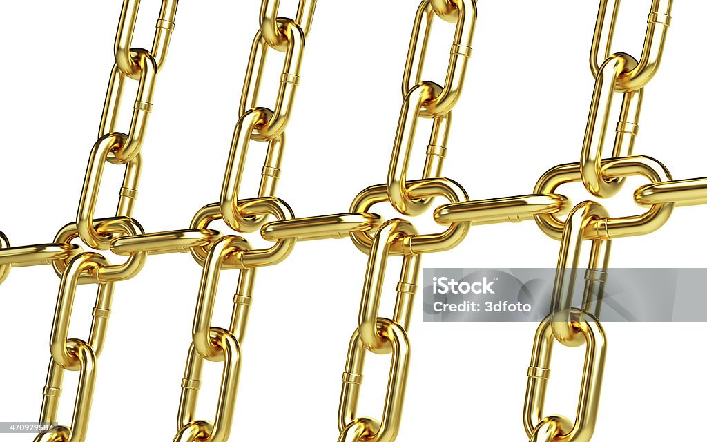 Ligações de Corrente de Ouro fundo - Royalty-free Atitude Foto de stock