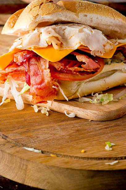 istock Turkey Sandwich with Cheddar Cheese & Bacon 470932356