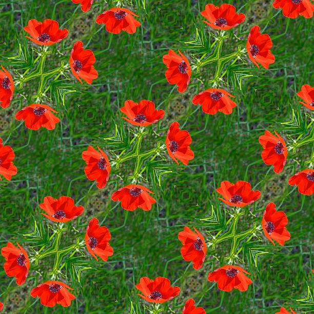 istock Seamless flower pattern. made from real detailed photo 470933182