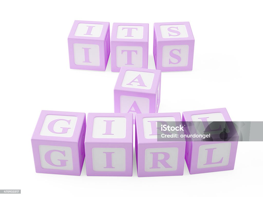 It's a Girl - Lizenzfrei It's A Girl - englischer Satz Stock-Foto