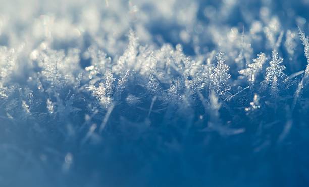 istock Close up of snow crystals 470933998