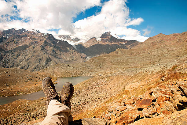 istock Resting after hiking on top of mountain, daylight 470943754