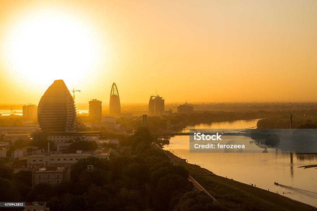Sunset view of Khartoum, Sudan Khartoum Stock Photo