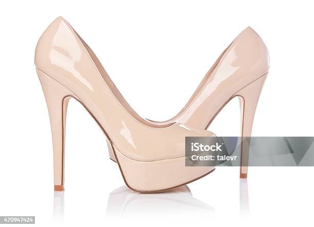 Women Shoes On White Background Stock Photo - Download Image Now - 2015, Adult, Beautiful People