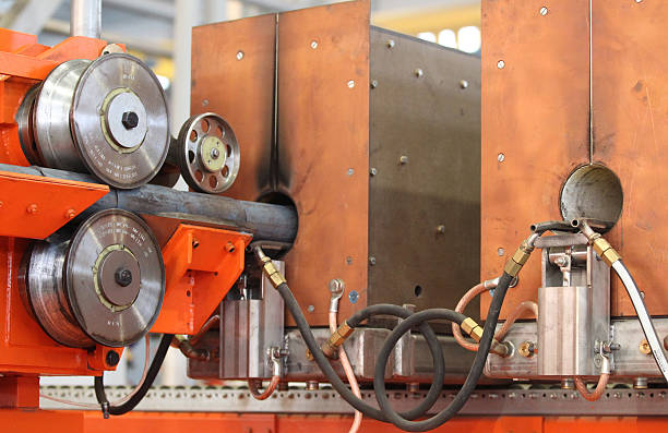 istock Element of the production line with the inductor 470947904
