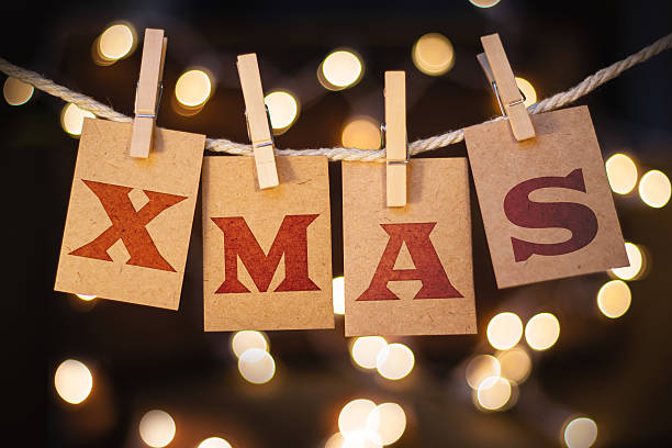 istock XMas Concept Clipped Cards and Lights 470951044