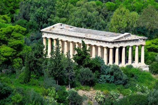 Hephaestus temple, city of Athens, Greece