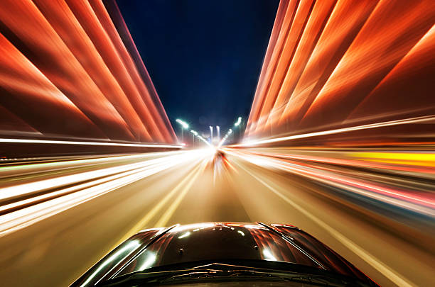 istock car on the road with motion blur background 470958609