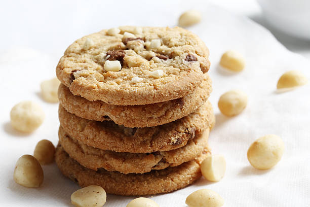 istock the chocolate chip and macadamia cookies isolated on white background 470963470