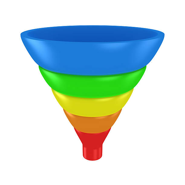 istock Multi-colored funnel where each color has some significance 470964267